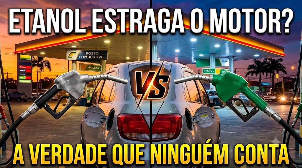 Abastecendo carro flex com etanol